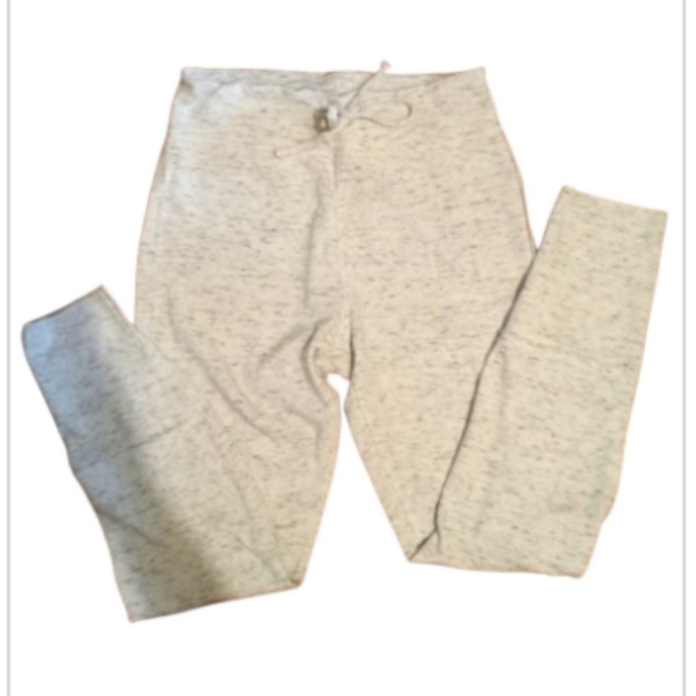 A New Day LightGray & White Heathered Lounge Pants Soft Cotton Blend